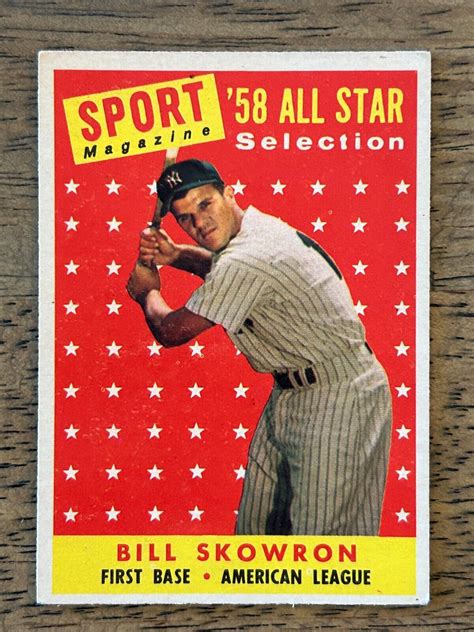 Bill Skowron Topps Baseball All Star New York Yankees Ex Nice