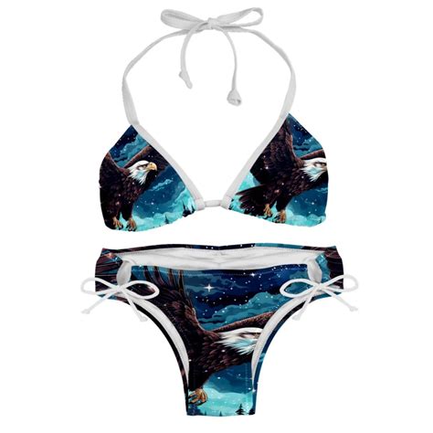 Starry Bird Detachable Sponge Adjustable Strap Bikini Set Two Pack