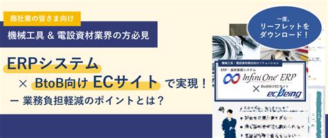 リーフレットbtob向けecサイトdlフォーム Erp・基幹業務システムのフューチャー・ワン株式会社