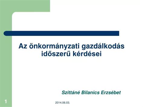 PPT Az önkormányzati gazdálkodás időszerű kérdései PowerPoint