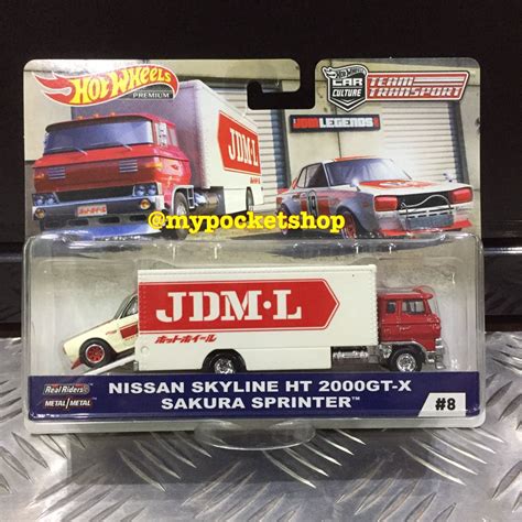 Hot Wheels NISSAN SKYLINE HT 2000GT X Aka Hakosuka SAKURA SPRINTER Truck Hauler 2018 Mix 3