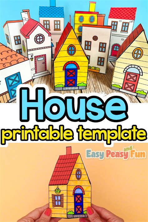 3d Printable Paper House Templates Free Printable Easy Peasy And Fun