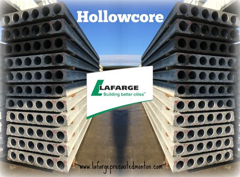 Hollow Core Planks Western Canada – Lafarge Precast Edmonton Alberta