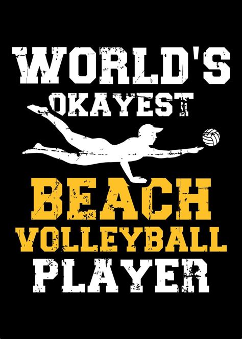 Worlds Okayest Beach Voll Poster Picture Metal Print Paint By