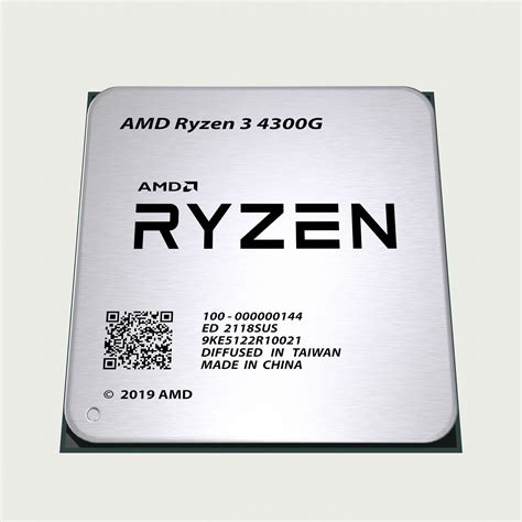3D model CPU AMD Ryzen 3 4300G VR / AR / low-poly | CGTrader