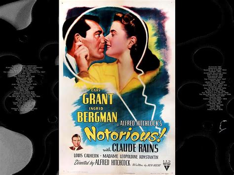 Notorious01 Alfred Hitchcock Posters Notorious Classic Movies HD