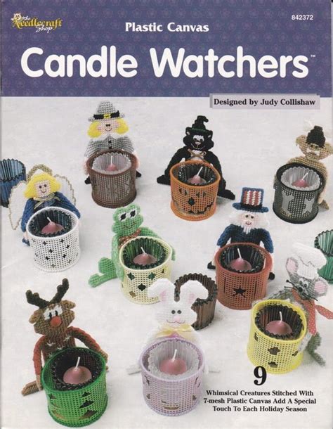 The Needlecraft Shop Candle Holders In Plastic Canvas Pattern