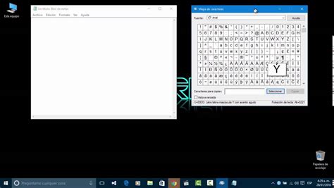 Mapa De Caracteres En Windows Youtube