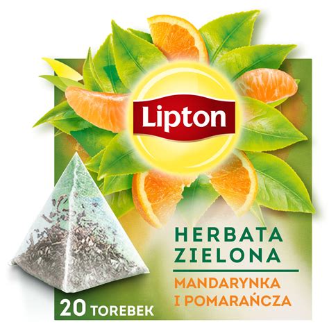 Zestaw Lipton Herbata zielona Mandarynka i Pomarańcz 3x20 szt