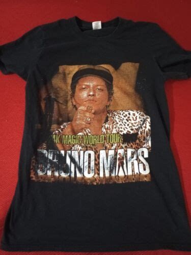 Bruno Mars K Magic World Tour Concert Shirt Size Small Double