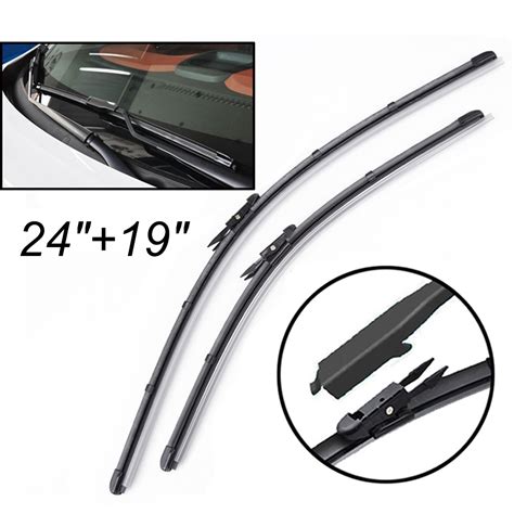 Pair 24 19 Front Windscreen Flat Wiper Blades For BMW F30 F31 F34 E90