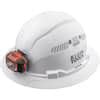 Klein Tools Vented Full Brim With Headlamp Hard Hat The Home Depot