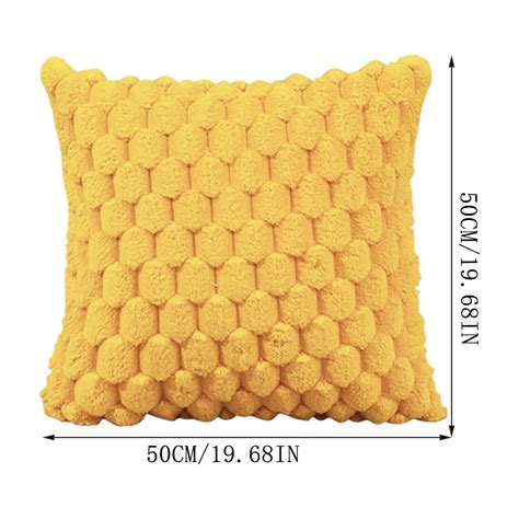 Hmgxay Hypoallergenic Quilted Pillow Cover, 20"x20" Hidden-Zipper