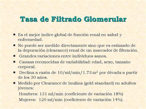 Letal He Aprendido Inhibir Calculo De Tasa De Filtrado Glomerular