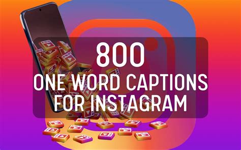 One Word Instagram Captions To Keep Your Posts Minimalist