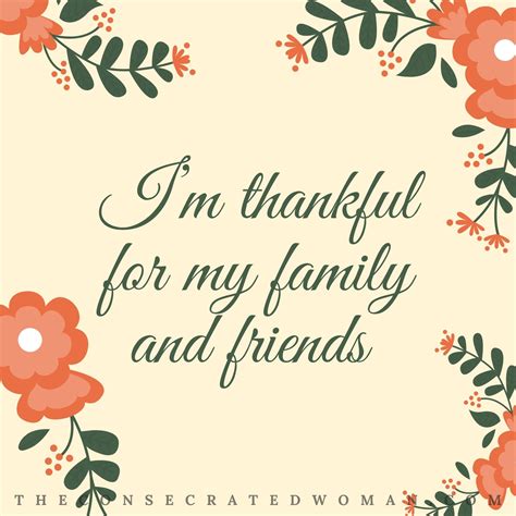 Thankful for the Love of Family and Friends | The Consecrated Woman