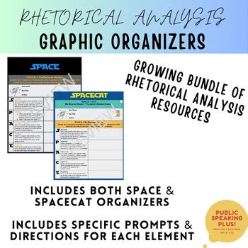 Ap Lang Rhetorical Analysis Graphic Organizer Bundle Space Spacecat