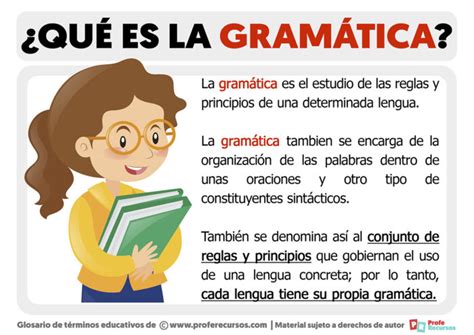 Qu Es La Gram Tica Definici N De Gram Tica