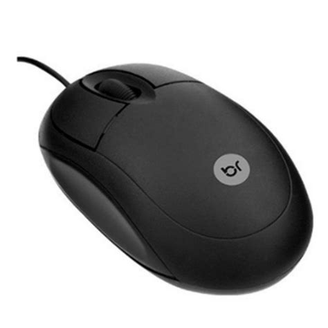 Mouse Usb Bright Standard Preto Fio Simples Bom Submarino