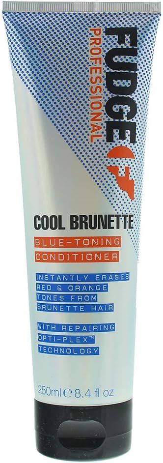 Fudge Professional Cool Brunette Conditioner Blue Toning For Brunettes Removes Orange Red