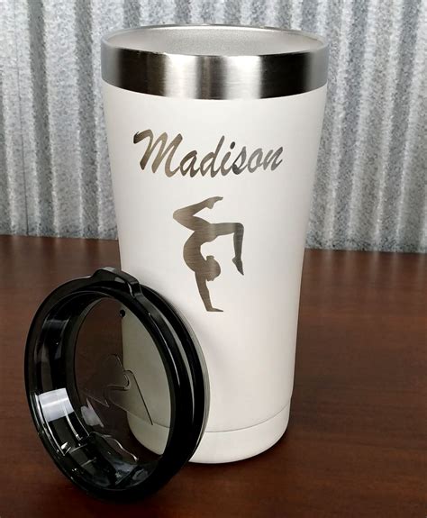 Engraved 20 Oz Tumbler White Laser Personalization