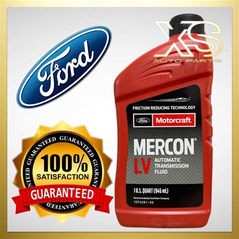 Ford Motorcraft Mercon Lv Automatic Transmission Fluid Quart Ml