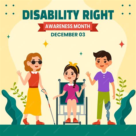 Premium Vector Disability Rights Awareness Month Social Media