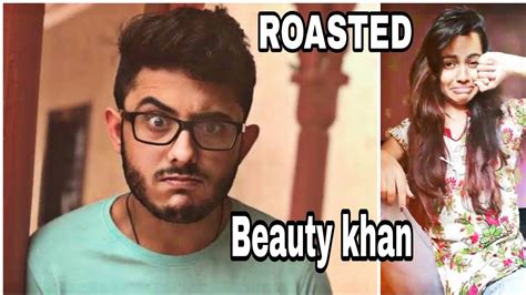 Carryminati Roasted Beauty Khan On Tik Tok Videos Youtube