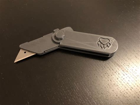 Tacblade Utility Stanley Blade Folding Knife By Tacblades Thingiverse 3d Printer Designs 3d