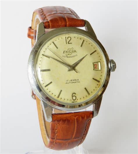 Gents 1950s Enicar Ultrasonic Automatic Wrist Watch