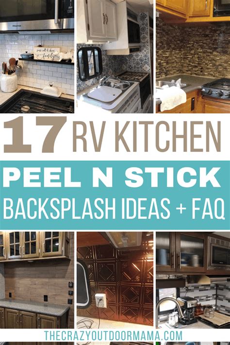 17 Peel And Stick Kitchen RV Backsplash Ideas Diy Camper Remodel