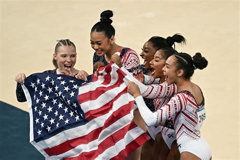 paris olympics simone biles suni lee star  team usa takes gold