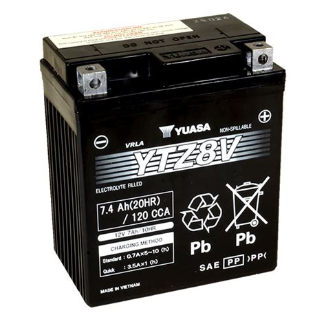 Yuasa Motorcycle Battery Ytz V Free Uk Delivery