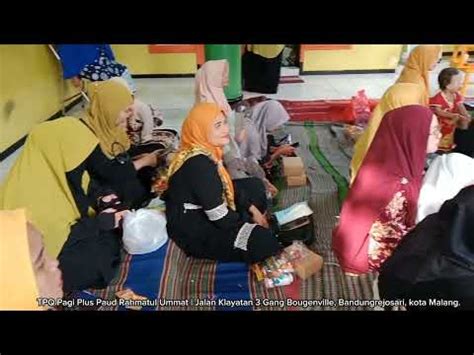 PELEPASAN SISWA TPQ PAGI PLUS PAUD RAHMATUL UMMAT Angkatan Ke 2 YouTube