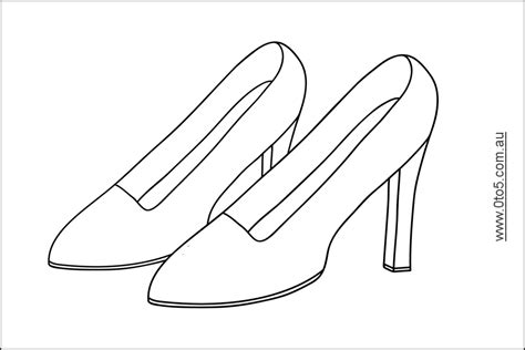 High Heel Shoe Template Printable Printable Word Searches