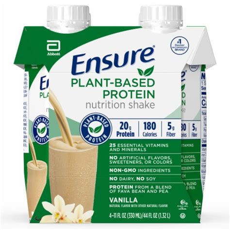 Ensure Vanilla Plant Based Protein Nutritional Shake Bottles