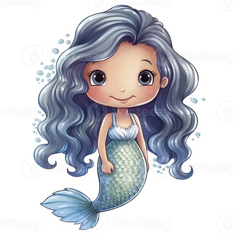 Cute Mermaid Cartoon Ai Generative 26793033 Png