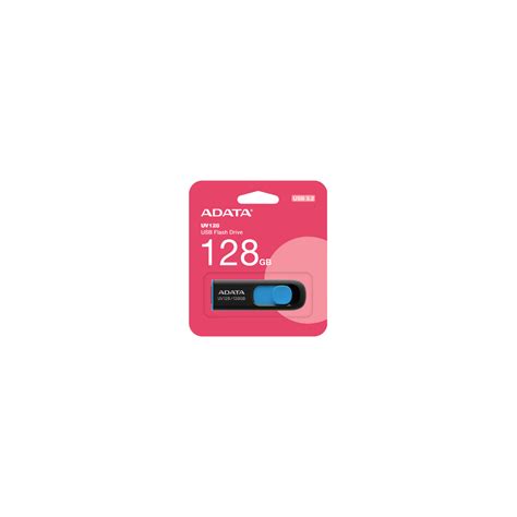 Memoria USB 128GB 3.2 Adata AUV128-128G-RBE Negro/Azul 12MG | Sycom ...