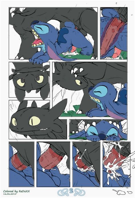 Stitch Vs Toothless Color Gay Furry Comics