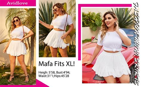 Avidlove Women S Pleated Skater Skirt Basic Casual High Waisted Ruffles Flared Mini Lingerie