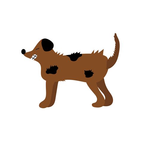 Angry Dog Vector Illustration Of An Annoyed Dog Brown Dog 21948408