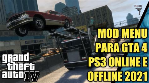 COMO INSTALAR MOD MENU NO GTA IV PS3 HEN CFW Funciona Online E