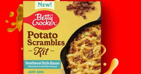 Betty Crocker Southwest Queso Potato Scrambles Kit 12 Count Only 1940 Shipped On Amazon