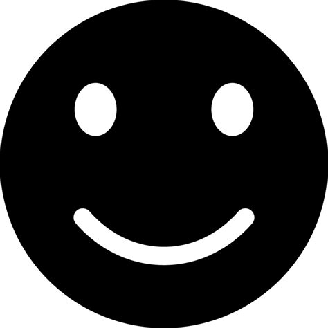 "black smiling face" Emoji - Download for free – Iconduck