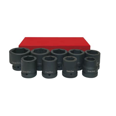 Juego De Vaso De Impacto 1 Serie Larga Ega Master 9 Ud 24 50 Mm