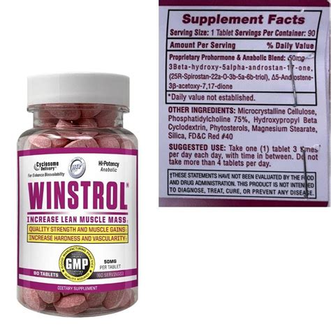 Winstrol Prohormone Pills And Tablets Hi Tech Pharmaceuticals