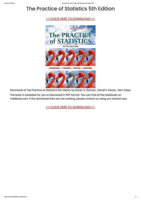 The Practice Of Statistics Fourth Edition Pdf