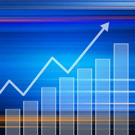 Stock Market Graph Colorful Elegant On Abstract Background Stock