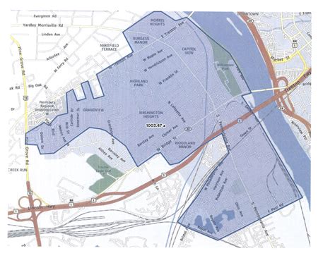 Map Of Areas To Be Treated - Morrisville Borough