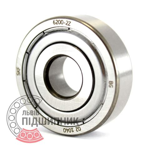 Bearing 6200-2Z [SKF] Deep groove sealed ball bearing SKF, Series 6200 ...